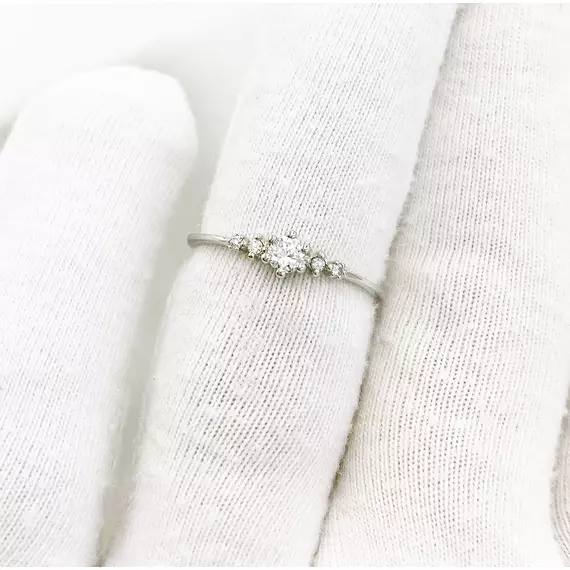 Lizy fehérarany és gyémánt gyűrű