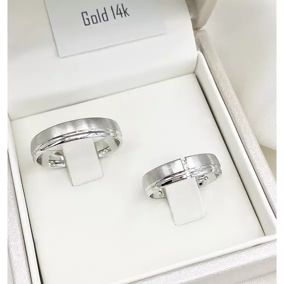 Sierra fehér arany karikagyűrű