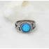 Kép 1/4 - Ayla izraeli kék opál gyűrű
