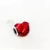 Kép 1/2 - Ezüst és metál piros szív charm