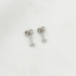 Kép 3/4 - Balbina fehérarany fülbevaló 3,5mm