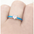 Kép 2/2 - Katerini ezüst és kék opál gyűrű 55
