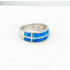 Kép 3/4 - Hania ezüst és kék opál gyűrű 52