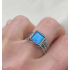 Kép 2/3 - Támár izraeli kék opál gyűrű