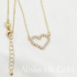 Kép 2/2 - Alisha arany szív nyaklánc