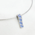 Kép 2/4 - Aliki ezüst és kék swarovski nyaklánc