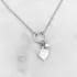 Kép 1/2 - Grazia gyöngy és ezüst szív nyaklánc