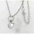 Kép 2/2 - Grazia gyöngy és ezüst szív nyaklánc